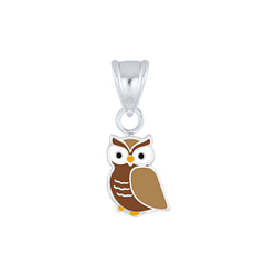 Wholesale Sterling Silver Owl Pendant - JD7791