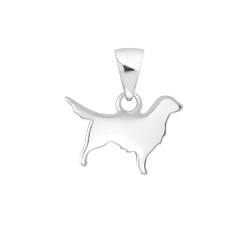 Wholesale Sterling Silver Dog Pendant - JD5627