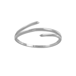 Wholesale Sterling Silver Three Line Ring - JD3935
