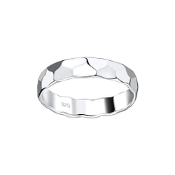 Wholesale Sterling Silver Pattern Band Ring - JD9475