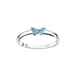 Wholesale Sterling Silver Butterfly Adjustable Ring - JD8817