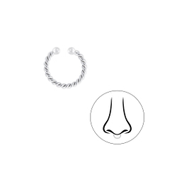 Wholesale Sterling Silver Twisted Septum Clip - JD7917