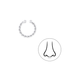 Wholesale Sterling Silver Twisted Septum Clip - JD7919
