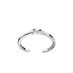 Wholesale Sterling Silver Infinity Toe Ring - JD9298