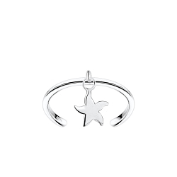 Wholesale Sterling Silver Starfish Toe Ring - JD8143