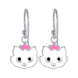 Wholesale Sterling Silver Cat Earrings - JD3953