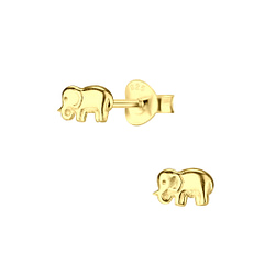 Wholesale Sterling Silver Elephant Ear Studs - JD4943