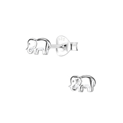 Wholesale Sterling Silver Elephant Ear Studs - JD4941