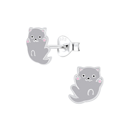 Wholesale Sterling Silver Cat Ear Studs - JD5832