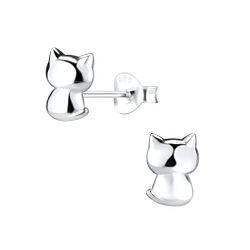 Wholesale Sterling Silver Cat Ear Studs - JD5029