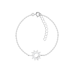 Wholesale Sterling Silver Sun Bracelet - JD11912