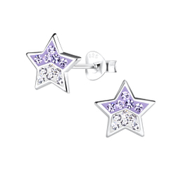 Wholesale Sterling Silver Star Ear Studs - JD13042