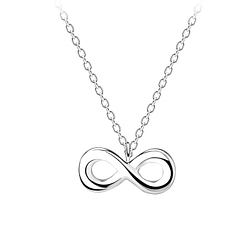 Wholesale Sterling Silver Infinity Necklace - JD12042