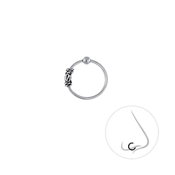 Wholesale Sterling Silver Bali Ball Closure Ring - Pack of 5 - JD13283