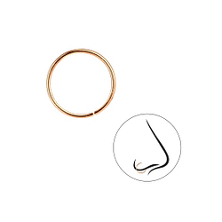 Wholesale 12mm Plain Nose Ring - Pack of 5 - JD13240