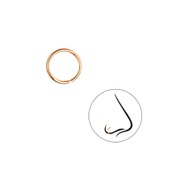 Wholesale 8mm Plain Nose Ring - Pack of 5 - JD13212