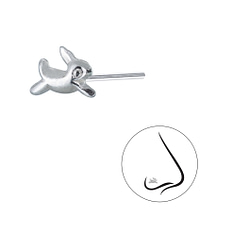 Wholesale Sterling Silver Rabbit Nose Stud - Pack of 10 - JD13063