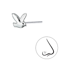 Wholesale Sterling Silver Bird Nose Stud - Pack of 10 - JD13067