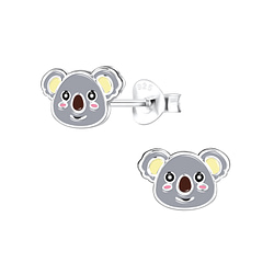 Wholesale Sterling Silver Koala Ear Studs - JD13441