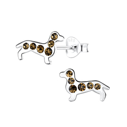 Wholesale Sterling Silver Dog Ear Studs - JD11310