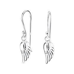 Wholesale Sterling Silver Wing Earrings - JD15512