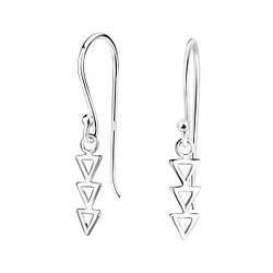 Wholesale Sterling Silver Geometric Earrings - JD15517