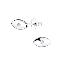 Wholesale Sterling Silver Evil Eye Ear Studs - JD14052