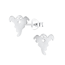 Wholesale Sterling Silver Ghost Ear Studs - JD15709