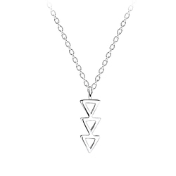 Wholesale Sterling Silver Geometric Necklace - JD15792