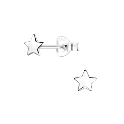 Wholesale Sterling Silver Star Ear Studs - JD16388