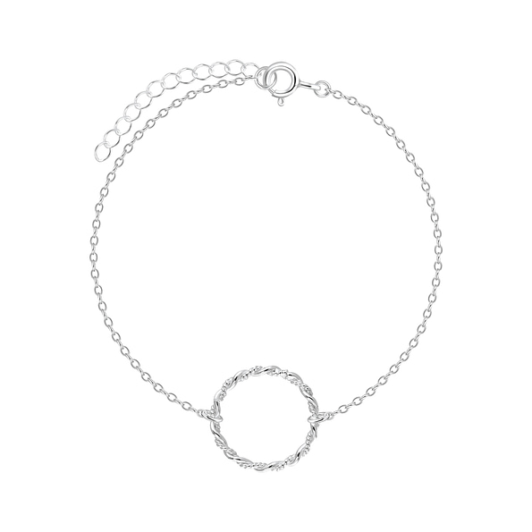 Wholesale Sterling Silver Circle Bracelet - JD5258