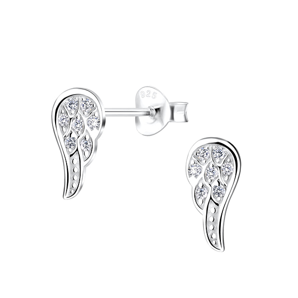Wholesale Sterling Silver Wing Ear Studs - JD15782